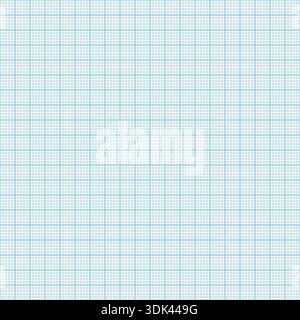Millimeter-Gitterpapier. Liniertes Blatt mit abstraktem quadratischem Hintergrund mit Farbdiagramm. Geometrisches Muster für Schule, Tapeten, Texturen, Notizbuch Stock Vektor