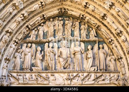 Royal Portal, Cathédrale Saint-André de Bordeaux, Bordeaux, Aquitaine, Gironde, Frankreich, Europa Stockfoto