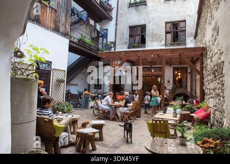 Zarowka Cafe, 20 Florianska Straße, Krakau, Provinz Malopolska (Kleinpolen), Polen, Mitteleuropa Stockfoto