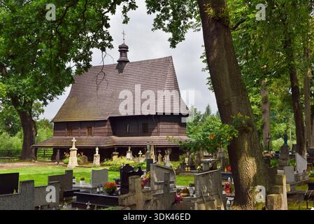 Hölzerne St. Leonard-Kirche von Lipnica Murowana Provinz Malopolska (Kleinpolen), Polen, Mitteleuropa Stockfoto