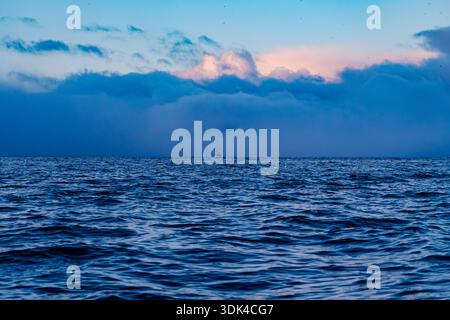 Norwegen, Fylke Troms, Skjervøy, Kvænangen, Fischerboot Stockfoto