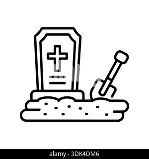 Graben Sie ein gravierendes Symbol mit schwarzer Linie. Vektorisoliertes Element. Bearbeitbare Kontur. Stock Vektor