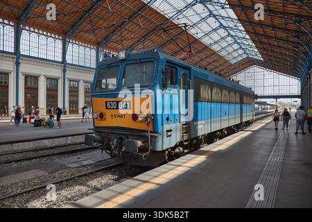 Elektrolokomotiven in Budapest, Ungarn, V43, V63, Baureihe 630 Stockfoto
