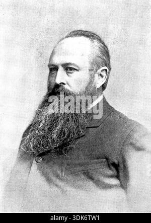 Lord Acton, 1895. Sir John Emerich Edward Dalberg Acton... wurde zum Regius Professor für moderne Geschichte an der Universität Cambridge ernannt... Lord Acton... vertrat Carlow im liberalen Interesse von 1859 bis 1865... seit seiner Erhebung zum Peerage hat er gelegentlich im House of Lords gesprochen, zuletzt als Vertreter des Chief Secretary for Ireland. Er wurde vor fast drei Jahren zum Lord-in-Waiting der Königin ernannt... seine Exkursionen in den Journalismus waren zahlreich... er leitete eine wöchentliche Zeitung, The Chronicle, die wenig Erfolg hatte Stockfoto