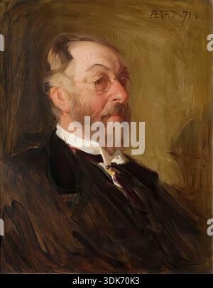 John Hay, c1896. John Hay bildete seine erste Partnerschaft mit dem Fotografen George Washington Wilson, obwohl diese sich langsam auflöste und Hay die Firma Hay and Lyall mitbegründete, Bild- und Druckhändler und Rahmenhersteller in der Market Street &amp; Union Street, Aberdeen. Die Firma lieferte Rahmen für die meisten Künstler aus Aberdonien in der zweiten Hälfte des 19. Jahrhunderts, einschließlich Brough. Dies ist ein postum Porträt, das kurz nach Hays Tod fertiggestellt wurde. Stockfoto