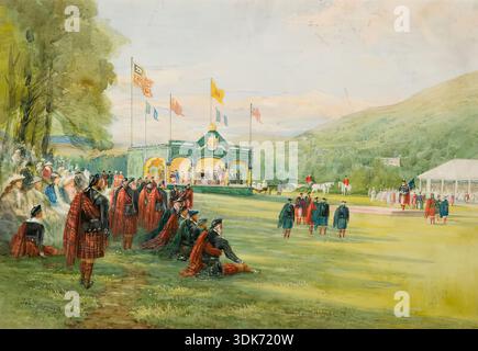 Braemar Highland Games, 1898. Stockfoto