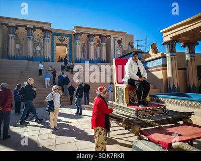 Ouarzazate (Marokko), 7. Dezember 2025. Studio Atlas ist eines der größten Kinojuwelen Marokkos. 1983 gegründet, ist es eines der größten Filmstudi Stockfoto