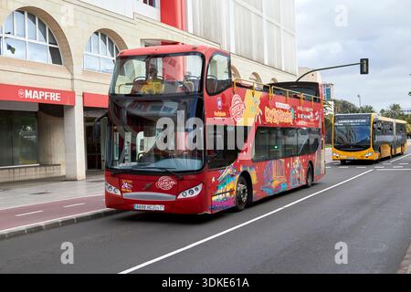 stadtrundfahrt Hop-on-Hop-off-Tour mit offenem Bus Las palmas de gran canaria, kanarische Inseln, spanien Stockfoto