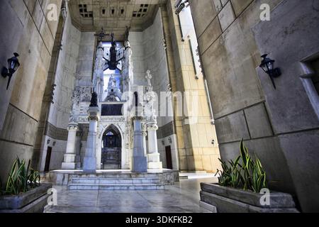 Innenraum des Columbus Leuchtturm in Santo Domingo, Dominikanische Republik Stockfoto