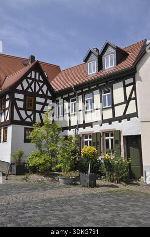 Hanau-steinheim, Hanau, Steinheim, Architektur, Altstadt, Hessen, Rhein-Main-Gebiet, Deutschland, Fachwerkhäuser, Fachwerkhäuser, Haus, Häuser Stockfoto