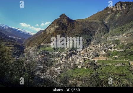 Bergdorf Masuleh im nördlichen Teil des Iran Stockfoto