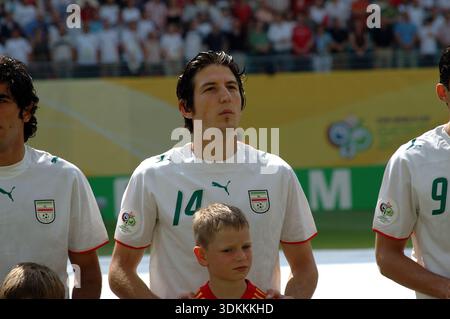 Leipzig Deutschland 21. Juni 2006 FIFA Fussball-Weltmeisterschaft 2006 Gruppenspiel Iran gegen Angola. Zeichnen Sie 1-1. 14: Andranik Teymourian Stockfoto
