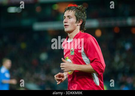 Rotterdam Niederlande 23. November 2006: UEFA-Cup-Gruppenspiel Feyenoord - Blackburn das Spiel endet mit einem Unentschieden von 0-0. Norwegisch Morten Gamst Pede Stockfoto