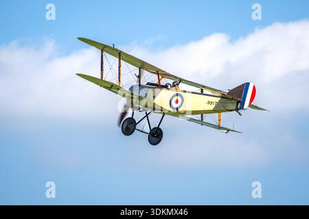 1916 Sopwith Welpe, flugfähig auf der Shuttleworth Military Airshow am 2. Juni 2024. Stockfoto