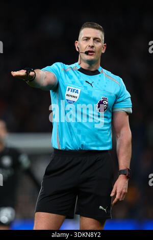 LONDON, Großbritannien - 1. Februar 2026: Schiedsrichter Robert Jones während des Premier League-Spiels zwischen Tottenham Hotspur FC und Manchester City FC im Tottenham Hotspur Stadium (Quelle: Craig Mercer/Alamy Live News) Stockfoto