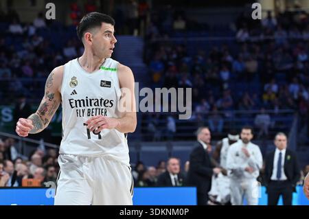 Gabriel Deck von Real Madrid A während des Liga ACB-Spiels zwischen Real Madrid und Casademont Zaragoza in der Movistar Arena am 1. Februar 2026 in Madrid, Spa Stockfoto