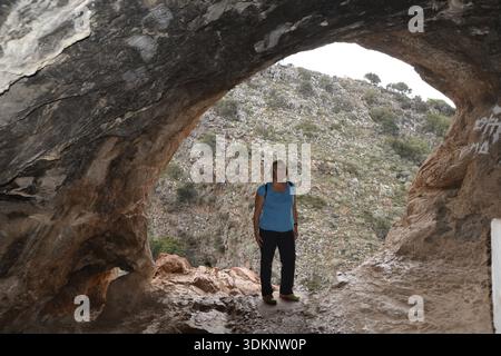 Höhle, Milatos, Kreta, Griechenland, Natur, Höhlen, Geologie, Süden, Mittelmeer, Berge, Mittelgebirge, Höhle von Milatos, Höhle von Milatos Stockfoto