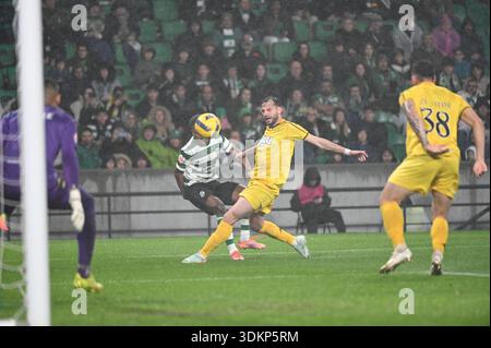 Lissabon, Portugal. 1. Februar 2026. Sporting CP gegen Nacional für die portugiesische Liga im Estadio Jose Alvalade in Lissabon. Quelle: Ricardo Rocha / Alamy Live News Stockfoto