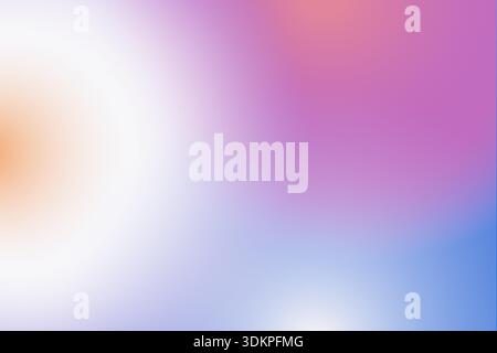 Weicher verlaufender Hintergrund mit pastellrosa, blauen und orangen Tönen, die sich fließend für modernes Design, Web oder Präsentationen verschmelzen und eine sanfte abstrakte Vektorillustration erzeugen Stock Vektor