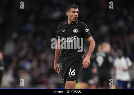 Rodri von Manchester City während des Premier League-Spiels Tottenham Hotspur gegen Manchester City im Tottenham Hotspur Stadium, London, Großbritannien, 1. Februar 2026 (Foto: Harvey Murphy/News Images) in, am 1. Februar 2026. (Foto: Harvey Murphy/News Images/SIPA USA) Credit: SIPA USA/Alamy Live News Stockfoto