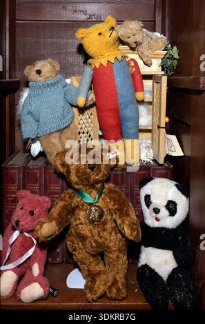 Picayune, Mississippi, USA. Februar 2026. Das Teddy Bear House Museum befindet sich eine Stunde nördlich von New Orleans und zeigt mehr als 100.000 Bären-bezogene Gegenstände in seiner Sammlung. Hervorzuheben sind die Artikel, die sich auf Präsident Teddy Roosevelt beziehen, nach dem der Teddybär benannt wurde. (Kreditbild: © Brian Cahn/ZUMA Press Wire) NUR REDAKTIONELLE VERWENDUNG! Nicht für kommerzielle ZWECKE! Stockfoto