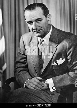 Lyndon B. Johnson (1908–1973), später 36. Präsident der Vereinigten Staaten von Amerika (1963–1969). [Automatisierte Übersetzung] Stockfoto
