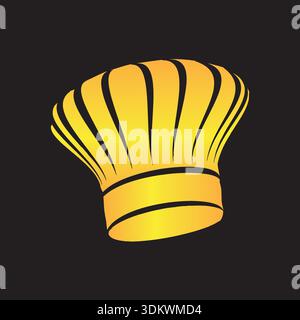 Kochmütze mit Vektor-Logo-Symbol Stock Vektor