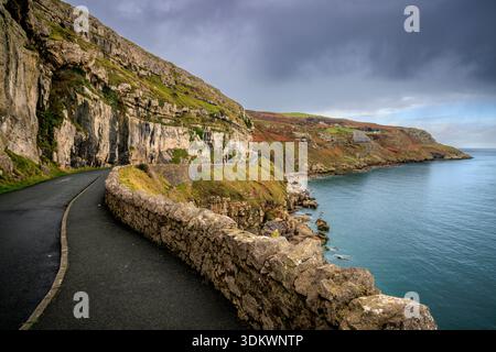 Die Ostküste des Great Orme, Conwy, Nordwales Stockfoto