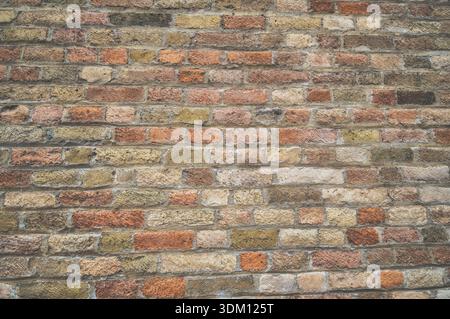 Alte Backsteinmauern Hintergrund Stockfoto