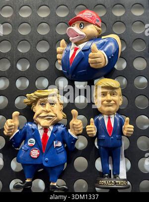 DONALD TRUMP VERMARKTET NEW YORK USA Stockfoto