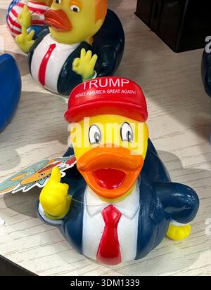 DONALD TRUMP VERMARKTET NEW YORK USA Stockfoto