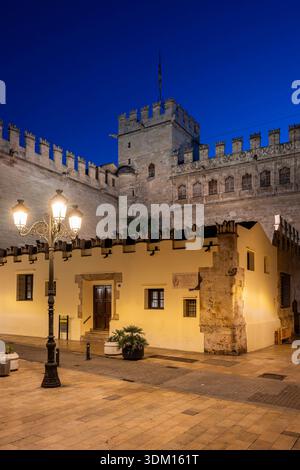 Llotja de la Seda (Lonja de la Seda), Valencia, Valencianische Gemeinschaft, Spanien Stockfoto