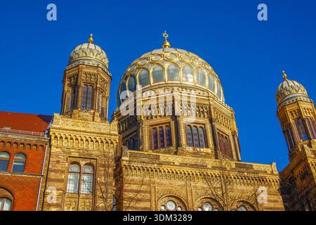 Berlin, neue Synagoge in der Oranienburger Straße Stockfoto
