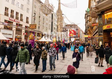 Graben Street, Wien, Ausria. Stockfoto