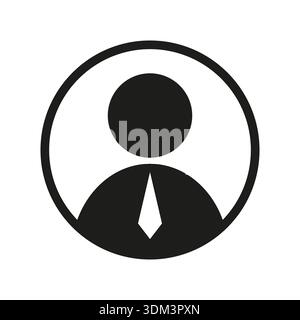 Symbol für Benutzerprofil. Symbol für Personenkreis. Vektorkontenzahl. Menschliches Avatar-Emblem. EPS 10. Stock Vektor