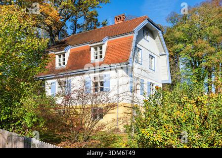 Das Münter Haus in Murnau am Staffelsee, Heimat der Künstlerin Gabriele Münter, Bayern Stockfoto