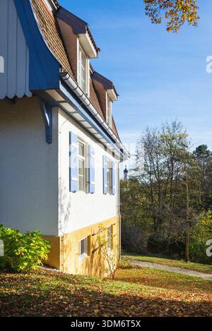 Das Münter Haus in Murnau am Staffelsee, Heimat der Künstlerin Gabriele Münter, Bayern Stockfoto