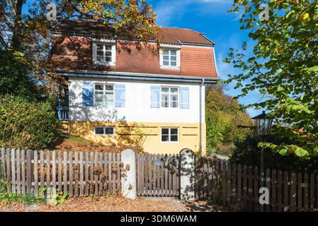 Das Münter Haus in Murnau am Staffelsee, Heimat der Künstlerin Gabriele Münter, Bayern Stockfoto