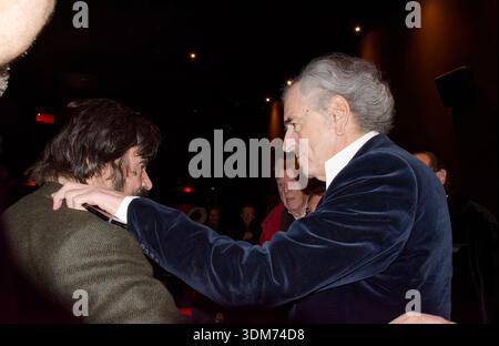 Paris, Frankreich. Januar 2026. Marek Halter und Bernard-Henri Levy nehmen am 27. Januar 2026 am 90. Geburtstag von Marek Halter in den Publicis Cinemas Teil Stockfoto