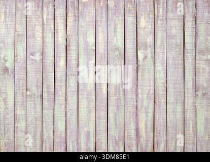Pastell Lavendel lila, rosa Distressed hölzerne Distanz Wand Textur Hintergrund Stockfoto