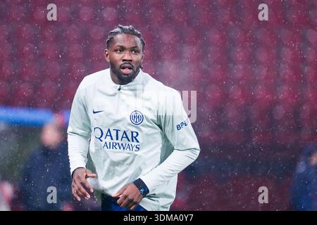 Monza, Italie. Februar 2026. Marcus Thuram während des italienischen Pokalpokals, Coppa Italia, Viertelfinalspiel zwischen FC Internazionale und Turin FC am 4. Februar 2026 im U-POWER Stadion in Monza, Italien - Foto Alessio Morgese/DPPI Credit: DPPI Media/Alamy Live News Stockfoto