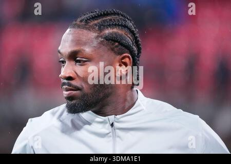 Monza, Italie. Februar 2026. Marcus Thuram während des italienischen Pokalpokals, Coppa Italia, Viertelfinalspiel zwischen FC Internazionale und Turin FC am 4. Februar 2026 im U-POWER Stadion in Monza, Italien - Foto Alessio Morgese/DPPI Credit: DPPI Media/Alamy Live News Stockfoto
