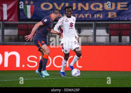 Monza, Italie. Februar 2026. Alieu Njie während des Italienischen Pokals, Coppa Italia, Viertelfinalspiel zwischen FC Internazionale und Turin FC am 4. Februar 2026 im U-POWER Stadion in Monza, Italien - Foto Alessio Morgese/DPPI Credit: DPPI Media/Alamy Live News Stockfoto