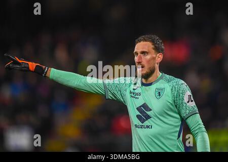 Monza, Italien. Februar 2026. MONZA, ITALIEN - 4. FEBRUAR: Alberto Paleari vom FC Turin während des Coppa Italia-Spiels zwischen dem FC Internazionale Milano und dem FC Turin im U-Power Stadium am 4. Februar 2026 in Monza, Italien. (Foto: Alberto Gandolfo/BSR Agency) Credit: BSR Agency/Alamy Live News Stockfoto