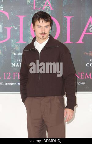 ROM 5. FEBRUAR 2026 FOTORUF „LA GIOIA“ im Cinema Barberini in Rom Fotoruf für den Film „La Gioia“ in diesem Bild: Saul Nanni Stockfoto