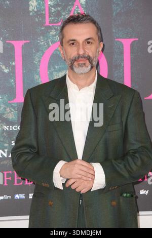 ROM 5. FEBRUAR 2026 FOTORUF „LA GIOIA“ im Cinema Barberini in Rom Fotoruf für den Film „La Gioia“ in diesem Bild: Nicolangelo Gelormini Stockfoto