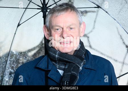 London, Großbritannien. Februar 2026. Im Bild: Martin Clunes besucht die britische Premiere „Wuthering Heights“ im Odeon Luxe, Leicester Square. Quelle: Justin Ng/Alamy Live News Stockfoto
