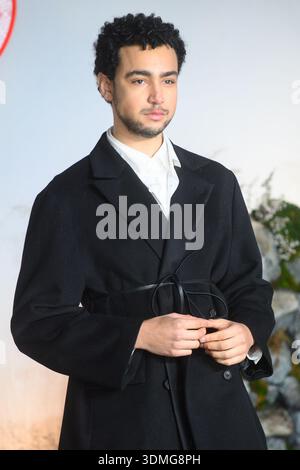 London, Großbritannien. Februar 2026. Im Bild: Archie Madekwe besucht die britische Premiere „Wuthering Heights“ im Odeon Luxe, Leicester Square. Quelle: Justin Ng/Alamy Live News Stockfoto