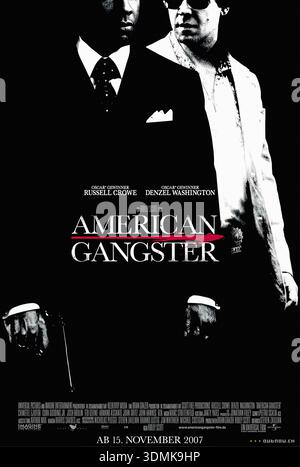 Amerikanischer Gangster Original-Filmplakat Stockfoto