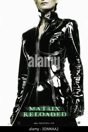 Carrie Ann Moss in the Matrix Reloaded (2003) Original Movie Poster Stockfoto